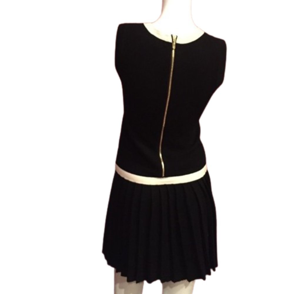 Juicy Couture Merino Wool Tennis Dress Drop Waist Tie Pleated NWOT - Picture 5 of 9